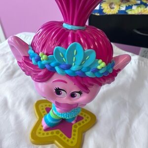 Pink Troll Doll with Blue Headband